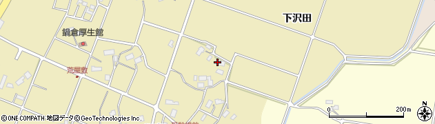 岩手県花巻市鍋倉（下沢田）周辺の地図