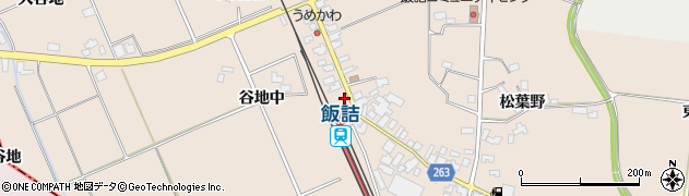 秋田県美郷町（仙北郡）上深井（谷地中）周辺の地図