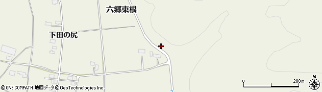 秋田県仙北郡美郷町六郷東根蛇沢周辺の地図