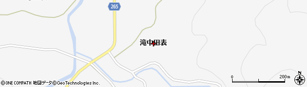 秋田県大仙市南外（滝中田表）周辺の地図