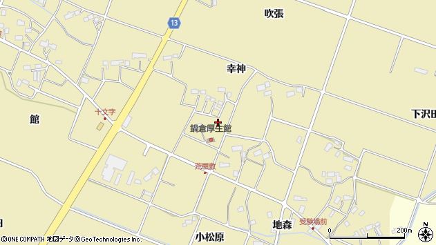 〒025-0046 岩手県花巻市鍋倉の地図