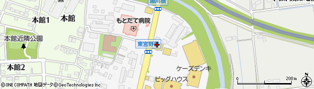 洋服の青山花巻店周辺の地図
