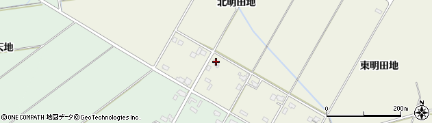 秋田県美郷町（仙北郡）六郷東根（北明田地）周辺の地図