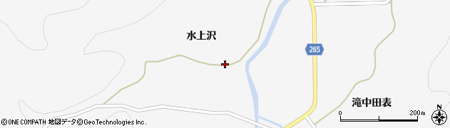 秋田県大仙市南外（台林）周辺の地図