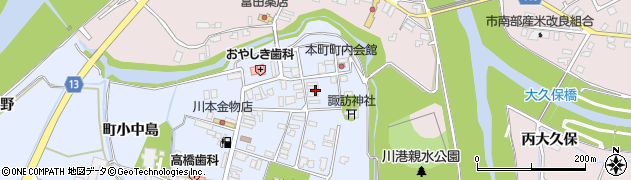 秋田県大仙市角間川町（艮）周辺の地図