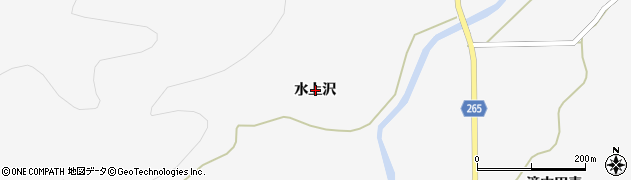 秋田県大仙市南外（水上沢）周辺の地図