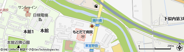 ダイソー花巻北店周辺の地図