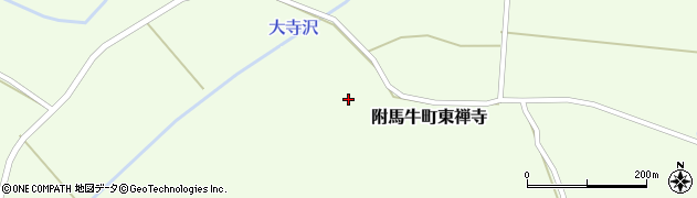 岩手県遠野市附馬牛町東禅寺（８地割）周辺の地図