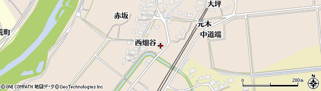 秋田県由利本荘市畑谷東畑谷117周辺の地図