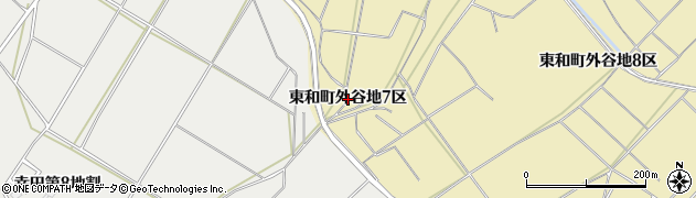 岩手県花巻市東和町外谷地（７区）周辺の地図