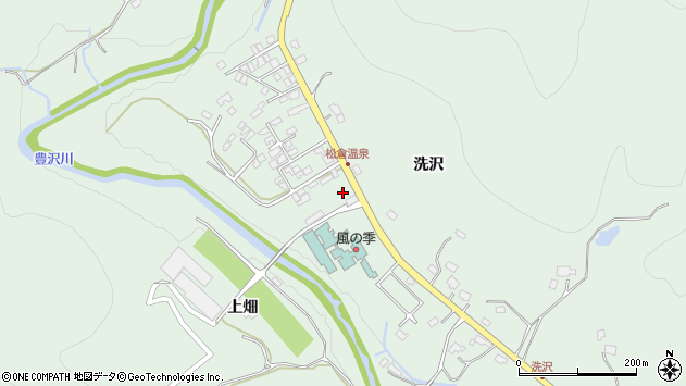 〒025-0044 岩手県花巻市湯口的場の地図