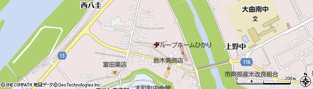 秋田県大仙市藤木（東八圭）周辺の地図