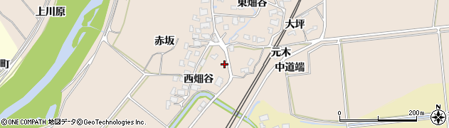 秋田県由利本荘市畑谷東畑谷116周辺の地図