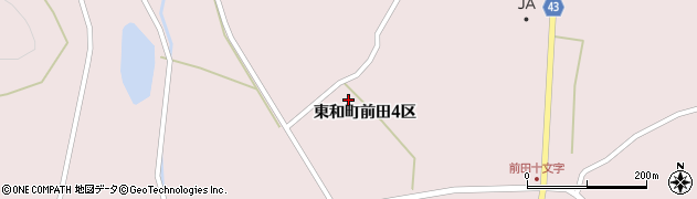 岩手県花巻市東和町前田（４区）周辺の地図