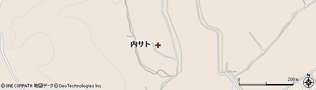 秋田県由利本荘市大浦内サト周辺の地図