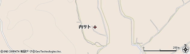 秋田県由利本荘市大浦（内サト）周辺の地図