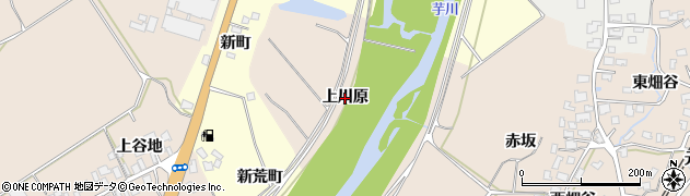 秋田県由利本荘市畑谷（上川原）周辺の地図