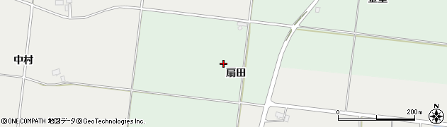 秋田県美郷町（仙北郡）六郷（扇田）周辺の地図