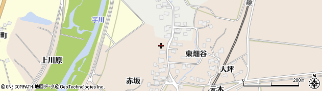 秋田県由利本荘市畑谷西畑谷69周辺の地図