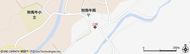 上柳周辺の地図