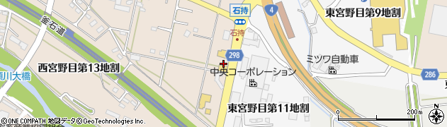 ワークマンプラス花巻店駐車場周辺の地図