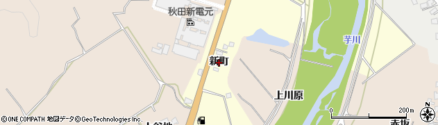 秋田県由利本荘市内黒瀬（新町）周辺の地図