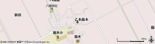 秋田県大仙市藤木（乙本藤木）周辺の地図