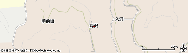 秋田県由利本荘市大浦舟沢周辺の地図