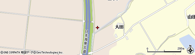 秋田県由利本荘市畑谷（山下タ）周辺の地図