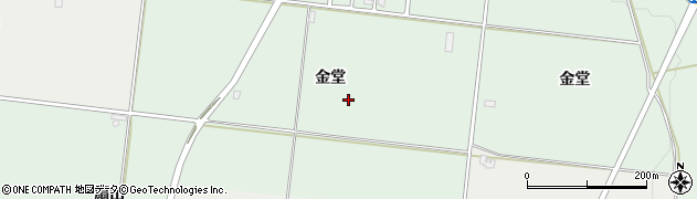 秋田県仙北郡美郷町六郷金堂周辺の地図