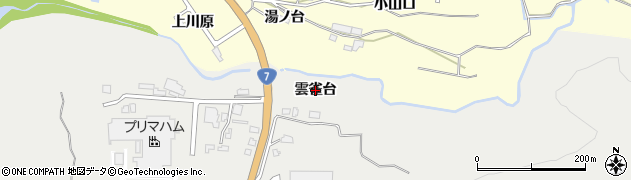 秋田県由利本荘市石脇（雲雀台）周辺の地図