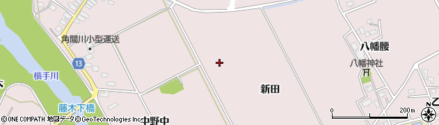秋田県大仙市藤木周辺の地図