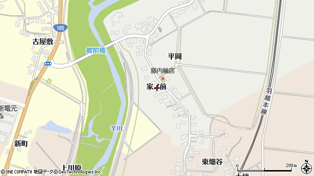 〒015-0024 秋田県由利本荘市内越の地図