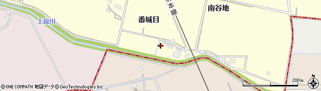 秋田県大仙市下深井番城目周辺の地図