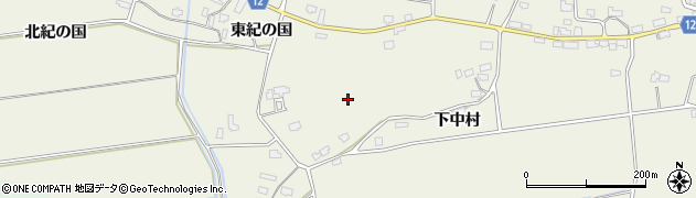 秋田県美郷町（仙北郡）六郷東根（下中村）周辺の地図
