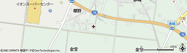 秋田県仙北郡美郷町六郷金堂215周辺の地図