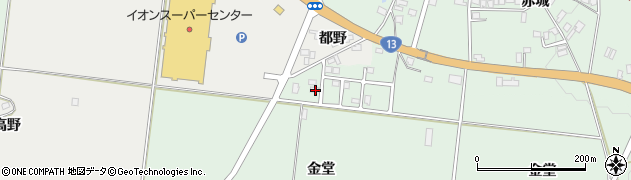 秋田県仙北郡美郷町六郷金堂208周辺の地図