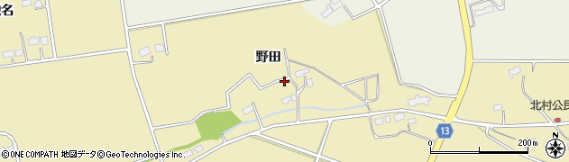岩手県花巻市鍋倉（野田）周辺の地図