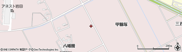 秋田県大仙市藤木甲糠塚周辺の地図