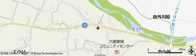 秋田県仙北郡美郷町六郷東根上中村88周辺の地図