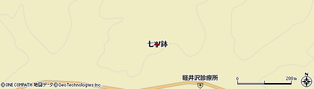 秋田県由利本荘市羽広（七ツ鉢）周辺の地図