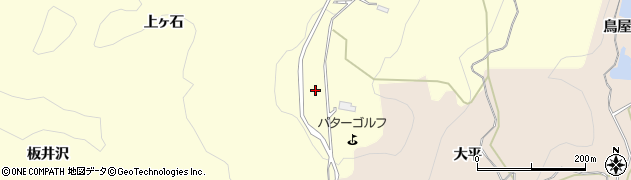 秋田県由利本荘市浜三川（上ヶ石）周辺の地図