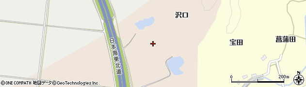 秋田県由利本荘市畑谷沢口周辺の地図