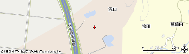 秋田県由利本荘市畑谷（沢口）周辺の地図