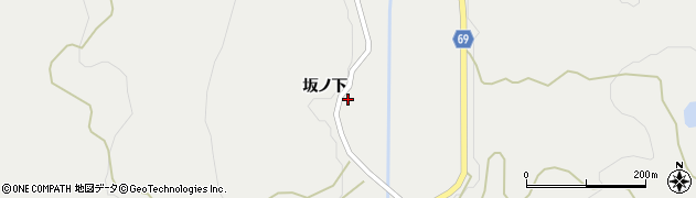 秋田県由利本荘市赤田坂ノ下38周辺の地図
