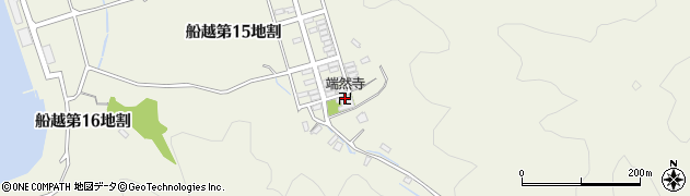 端然寺周辺の地図