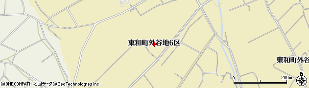岩手県花巻市東和町外谷地６区周辺の地図