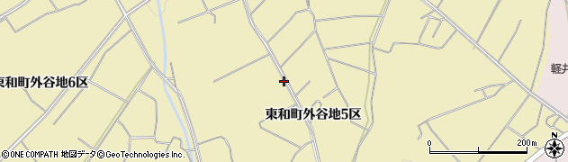 岩手県花巻市東和町外谷地周辺の地図