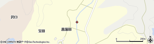 秋田県由利本荘市山田（関合）周辺の地図