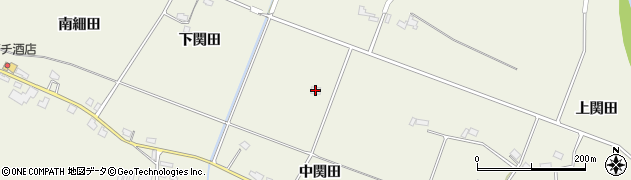 秋田県美郷町（仙北郡）六郷東根（中関田）周辺の地図